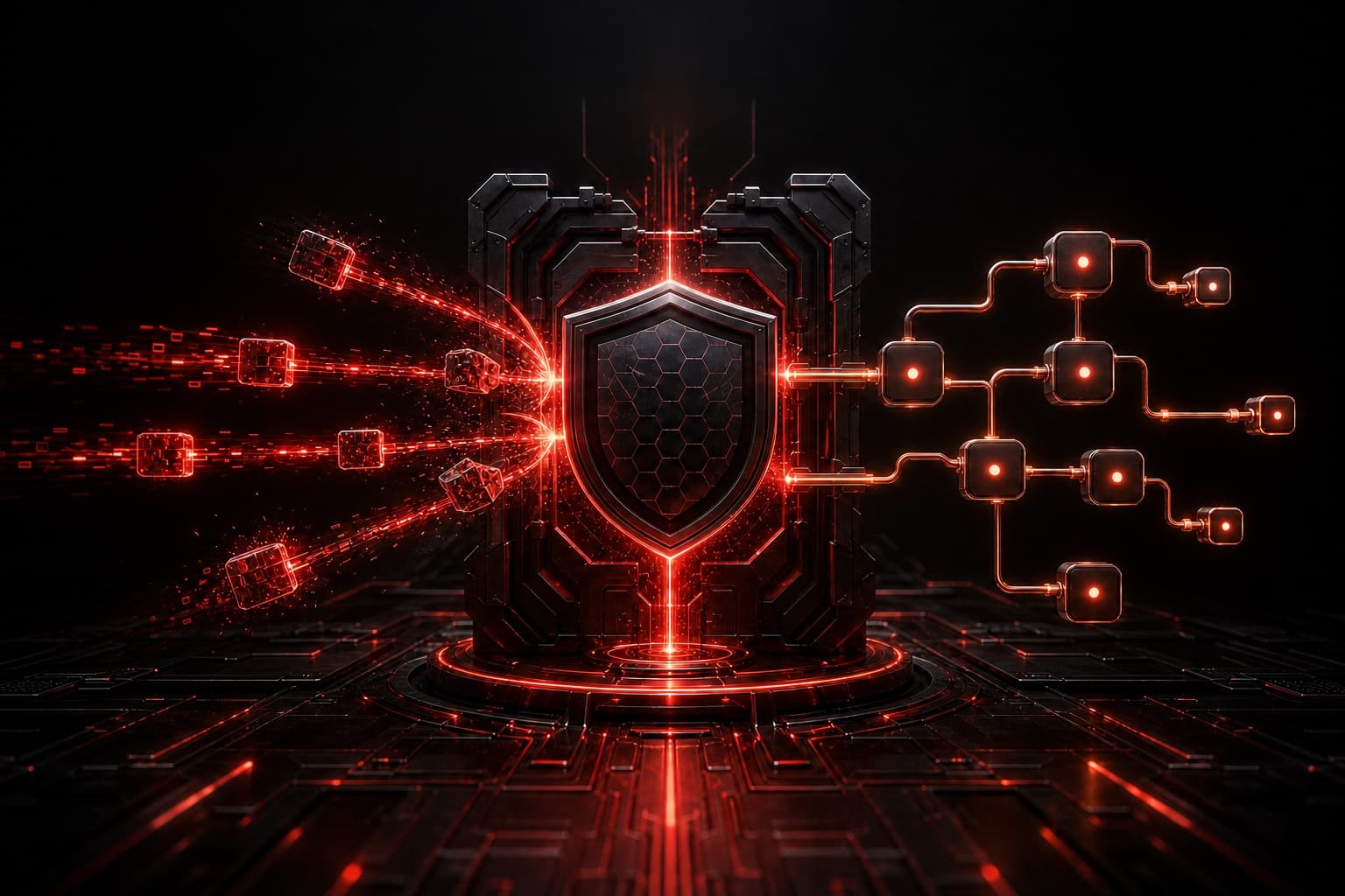 n8n webhook security gateway validating incoming data before routing approved events into an automation workflow