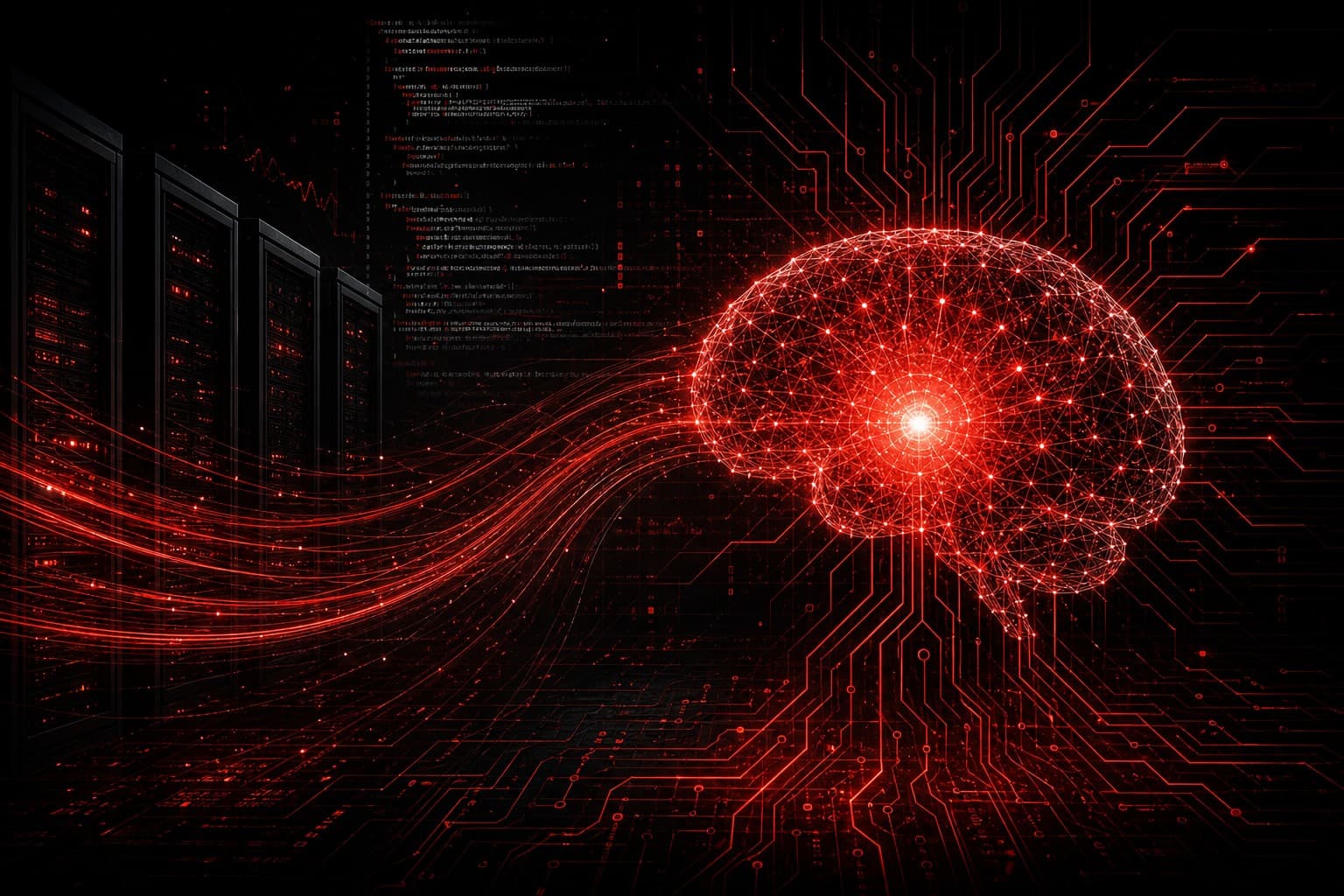 Hermes AI open-source LLM model by Nous Research with neural network visualization